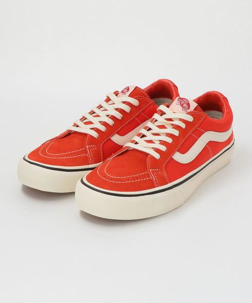 VANS（バンズ）の「＜VANS＞ SK8-LOW REISSUE SF/スケートロウ（スニーカー・メンズ・ネイビー/オレンジ・8h/9h/10/8/7h/9）」の3枚目の写真