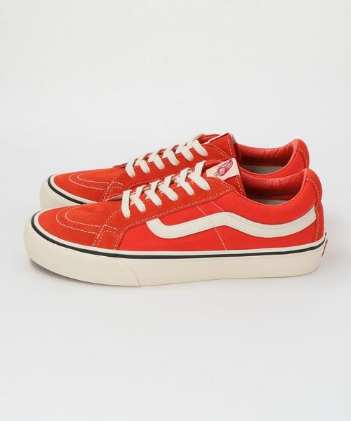 VANS（バンズ）の「＜VANS＞ SK8-LOW REISSUE SF/スケートロウ（スニーカー・メンズ・ネイビー/オレンジ・8h/9h/10/8/7h/9）」の4枚目の写真