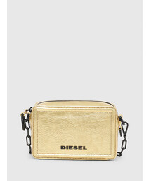 DIESEL | レディース メタリックレザー ミニクロスボディバッグ(ショルダーバッグ)