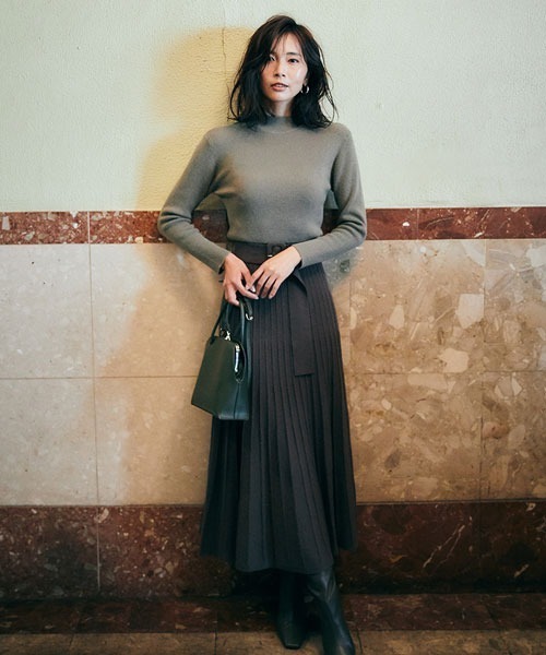 Fray I D I D フレイアイディー のファッション ワンピース ドレス ウールカシミアバイカラーワンピ ワンピース セール