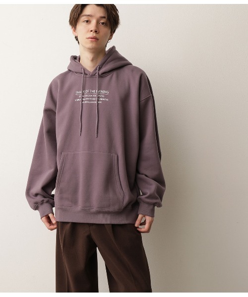 JUNRED(ジュンレッド)の「アートグラフィックルーズプルパーカー(パーカー・メンズ・ホワイト/ブラック/パープル・M/L)」の4枚目の写真