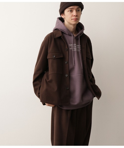 JUNRED(ジュンレッド)の「アートグラフィックルーズプルパーカー(パーカー・メンズ・ホワイト/ブラック/パープル・M/L)」の6枚目の写真