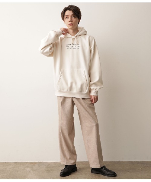 JUNRED(ジュンレッド)の「アートグラフィックルーズプルパーカー(パーカー・メンズ・ホワイト/ブラック/パープル・M/L)」の14枚目の写真