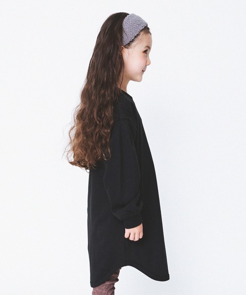 BRANSHES（ブランシェス）の「ワンポイントロゴワンピース（ワンピース・キッズ・ブラック/オリーブ・90cm/110cm/100cm/120cm/130cm/140cm/150cm）」の19枚目の写真