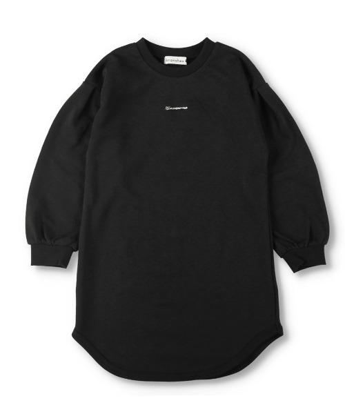 BRANSHES（ブランシェス）の「ワンポイントロゴワンピース（ワンピース・キッズ・ブラック/オリーブ・90cm/110cm/100cm/120cm/130cm/140cm/150cm）」の3枚目の写真