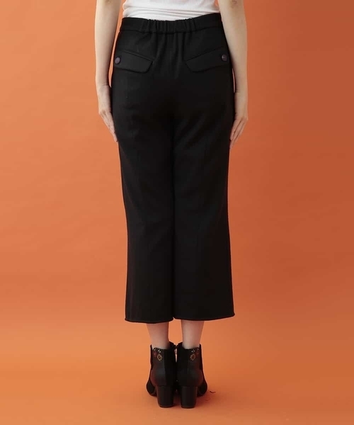 Jocomomola(ホコモモラ)の「起毛ポンチスリットパンツ(その他パンツ・レディース・ブラック/ベージュ・40/42)」の4枚目の写真