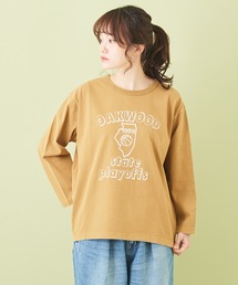 CUBE SUGAR（キューブシュガー）の「OE天竺 パウダー加工 プリント クルーネック Ｔシャツ（Tシャツ/カットソー）」