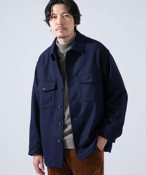 URBAN RESEARCH ROSSO MEN（アーバンリサーチロッソメン）の「ウールメルトンショートコート（その他アウター・メンズ・ブラック/ネイビー/グレー・SMALL/MEDIUM/LARGE/X-LARGE）」の3枚目の写真