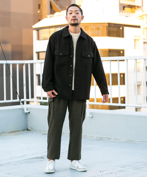 URBAN RESEARCH ROSSO MEN（アーバンリサーチロッソメン）の「ウールメルトンショートコート（その他アウター・メンズ・ブラック/ネイビー/グレー・SMALL/MEDIUM/LARGE/X-LARGE）」の22枚目の写真