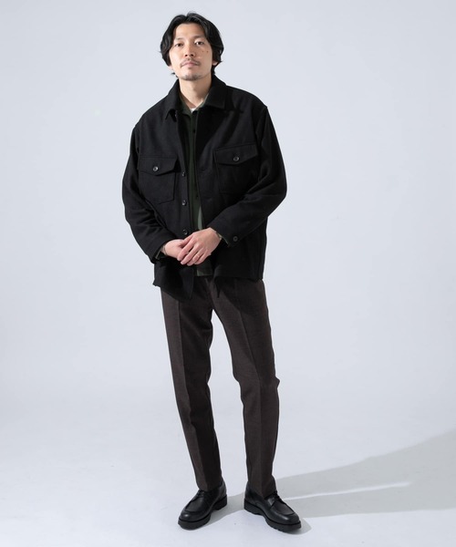 URBAN RESEARCH ROSSO MEN（アーバンリサーチロッソメン）の「ウールメルトンショートコート（その他アウター・メンズ・ブラック/ネイビー/グレー・SMALL/MEDIUM/LARGE/X-LARGE）」の18枚目の写真