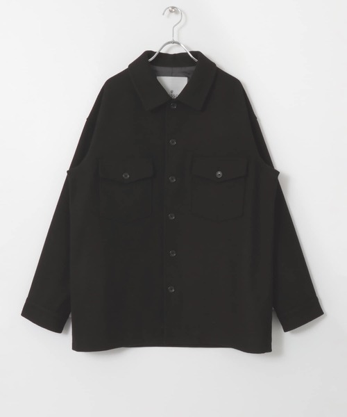 URBAN RESEARCH ROSSO MEN（アーバンリサーチロッソメン）の「ウールメルトンショートコート（その他アウター・メンズ・ブラック/ネイビー/グレー・SMALL/MEDIUM/LARGE/X-LARGE）」の12枚目の写真