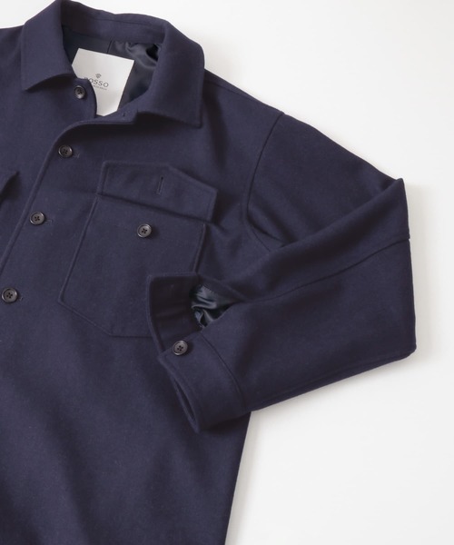 URBAN RESEARCH ROSSO MEN（アーバンリサーチロッソメン）の「ウールメルトンショートコート（その他アウター・メンズ・ブラック/ネイビー/グレー・SMALL/MEDIUM/LARGE/X-LARGE）」の10枚目の写真