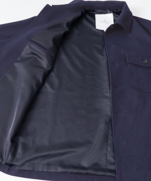 URBAN RESEARCH ROSSO MEN（アーバンリサーチロッソメン）の「ウールメルトンショートコート（その他アウター・メンズ・ブラック/ネイビー/グレー・SMALL/MEDIUM/LARGE/X-LARGE）」の8枚目の写真