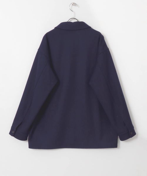 URBAN RESEARCH ROSSO MEN（アーバンリサーチロッソメン）の「ウールメルトンショートコート（その他アウター・メンズ・ブラック/ネイビー/グレー・SMALL/MEDIUM/LARGE/X-LARGE）」の7枚目の写真