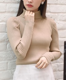 one after another NICE CLAUP | パワショルリブハイネックニット(ニット/セーター)