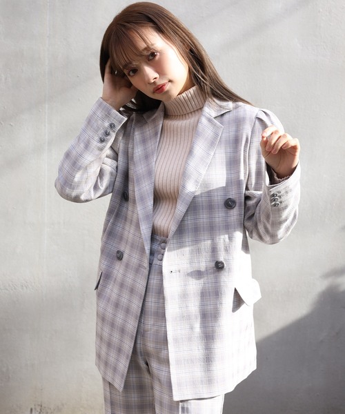 one after another NICE CLAUP（ワンアフターアナザーナイスクラップ）の「パワショルリブハイネックニット（ニット/セーター・レディース・アイボリー/オフホワイト/ベージュ/ミント・FREE）」の21枚目の写真