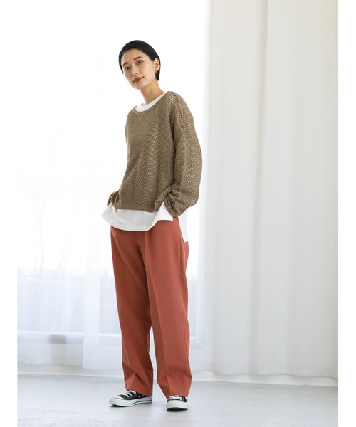 koe(コエ)の「SETメッシュプルオーバー&ロンT(Tシャツ/カットソー・レディース・ベージュ/ミント/アイボリー・FREE)」の13枚目の写真