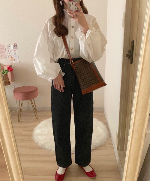 apres jour（アプレジュール）の「イロイロボタンフリルハイネックブラウス【ZOZOTOWN限定アイテム】（シャツ/ブラウス・レディース・アイボリー/ラベンダー/オフホワイト/ブラック・フリー/X-LARGE）」の11枚目の写真