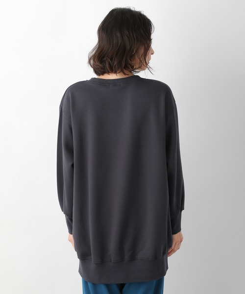 LEPSIM（レプシィム）の「スリットキレイ見えプルオーバー　928765（スウェット・レディース・チャコールグレー/ミント/オレンジ/グレイッシュベージュ・FREE）」の17枚目の写真