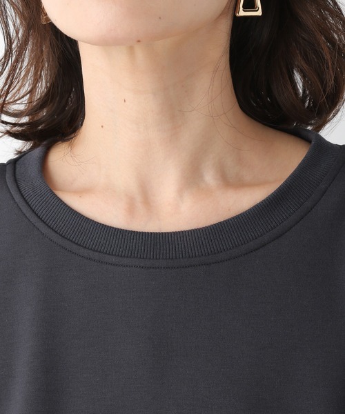 LEPSIM（レプシィム）の「スリットキレイ見えプルオーバー　928765（スウェット・レディース・チャコールグレー/ミント/オレンジ/グレイッシュベージュ・FREE）」の13枚目の写真