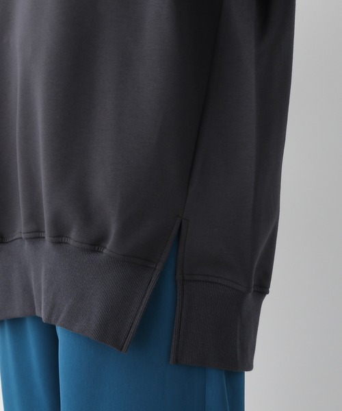 LEPSIM（レプシィム）の「スリットキレイ見えプルオーバー　928765（スウェット・レディース・チャコールグレー/ミント/オレンジ/グレイッシュベージュ・FREE）」の8枚目の写真