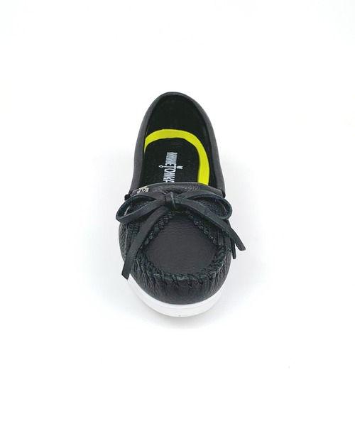 Minnetonka(ミネトンカ)の「【MINNETONKA】ミネトンカ KILTY PLUS/キルティプラス モカシン 表革(モカシン/デッキシューズ・レディース・ホワイト/ブラック・6/8/5/7)」の16枚目の写真