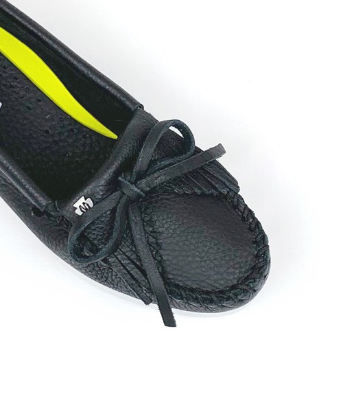 Minnetonka(ミネトンカ)の「【MINNETONKA】ミネトンカ KILTY PLUS/キルティプラス モカシン 表革(モカシン/デッキシューズ・レディース・ホワイト/ブラック・6/8/5/7)」の18枚目の写真