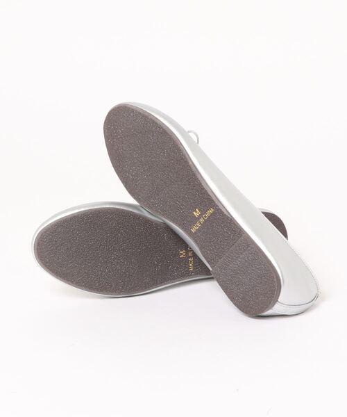 Samansa Mos2(サマンサ モスモス)の「プレーンバレエシューズ(バレエシューズ・レディース・シルバー/ベージュ/ブラック・MEDIUM/LARGE)」の4枚目の写真