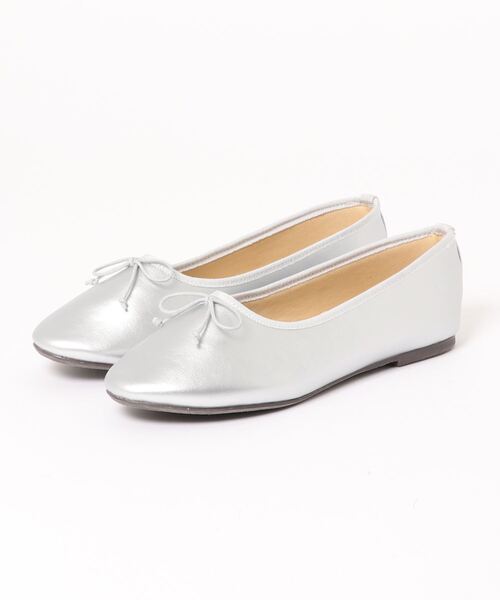 Samansa Mos2(サマンサ モスモス)の「プレーンバレエシューズ(バレエシューズ・レディース・シルバー/ベージュ/ブラック・MEDIUM/LARGE)」の8枚目の写真