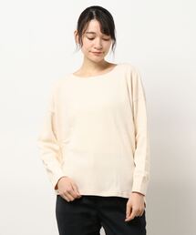 Samansa Mos2 | 【リサイクルコットン】ワッフルゆるプルオーバー(Tシャツ/カットソー)