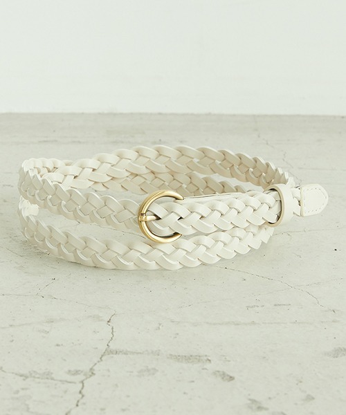 ONIGIRI(オニギリ)の「【一部店舗限定】 メッシュベルト(ベルト・レディース・ホワイト/ブラウン・FREE)」の1枚目の写真