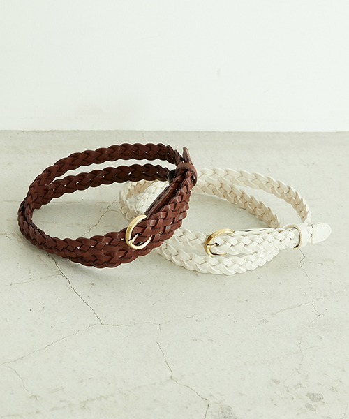 ONIGIRI(オニギリ)の「【一部店舗限定】 メッシュベルト(ベルト・レディース・ホワイト/ブラウン・FREE)」の5枚目の写真