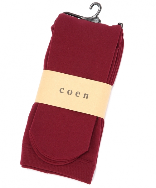 coen(コーエン)の「裏毛ホットタイツ(タイツ/ストッキング・レディース・ブラック/ダークグレー/ワインレッド/ネイビー・フリー)」の8枚目の写真