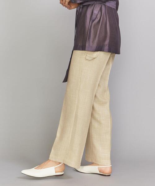 BEAUTY&YOUTH UNITED ARROWS（ビューティーアンドユースユナイテッドアローズ）の「BY ハウンドトゥースペインターパンツ（その他パンツ・レディース・ベージュ/ネイビー/グレー・LARGE/MEDIUM/SMALL）」の2枚目の写真