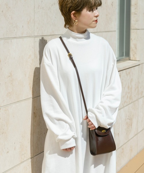 Ambre Neige(アンブルネージュ)の「カットソーボリュームワンピース/【WEB/EC限定商品】(ワンピース・レディース・ブラック/オフホワイト・FREE)」の9枚目の写真