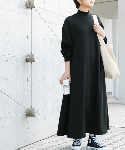 Ambre Neige(アンブルネージュ)の「カットソーボリュームワンピース/【WEB/EC限定商品】(ワンピース・レディース・ブラック/オフホワイト・FREE)」の15枚目の写真