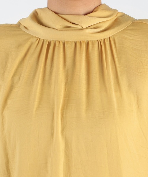 Andemiu（アンデミュウ）の「ヴィンテージサテンブラウス936769（シャツ/ブラウス・レディース・オフホワイト/イエロー/ライトグリーン・FREE）」の13枚目の写真