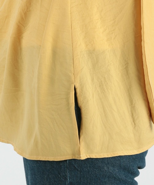 Andemiu（アンデミュウ）の「ヴィンテージサテンブラウス936769（シャツ/ブラウス・レディース・オフホワイト/イエロー/ライトグリーン・FREE）」の6枚目の写真