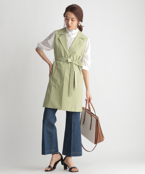 Andemiu（アンデミュウ）の「ヴィンテージサテンブラウス936769（シャツ/ブラウス・レディース・オフホワイト/イエロー/ライトグリーン・FREE）」の21枚目の写真