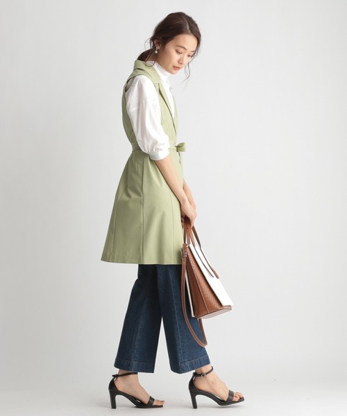 Andemiu（アンデミュウ）の「ヴィンテージサテンブラウス936769（シャツ/ブラウス・レディース・オフホワイト/イエロー/ライトグリーン・FREE）」の17枚目の写真