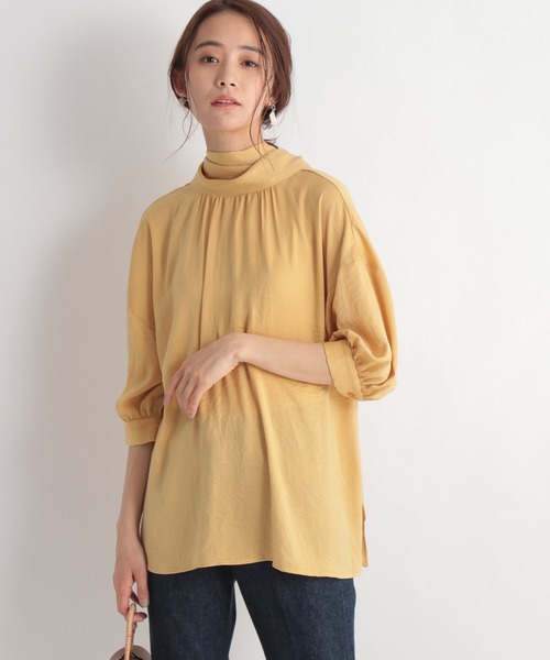 Andemiu（アンデミュウ）の「ヴィンテージサテンブラウス936769（シャツ/ブラウス・レディース・オフホワイト/イエロー/ライトグリーン・FREE）」の22枚目の写真