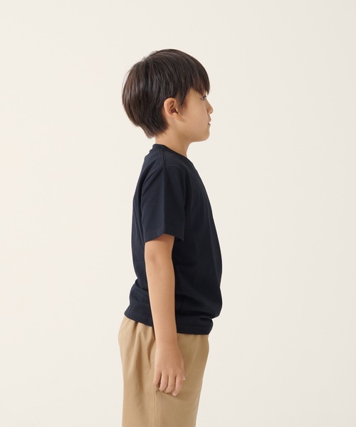 ｄｒｙ加工 速乾機能 キッズ ワンポイントブランドロゴ入り ｔシャツ