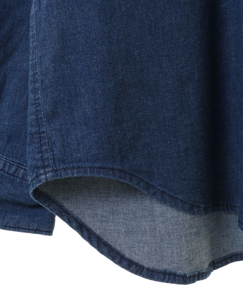 UNION STATION(ユニオンステーション)の「4.5ozストレッチデニムシャツ(シャツ/ブラウス・メンズ・ブルー/ブラック・L/LL/M/S)」の7枚目の写真