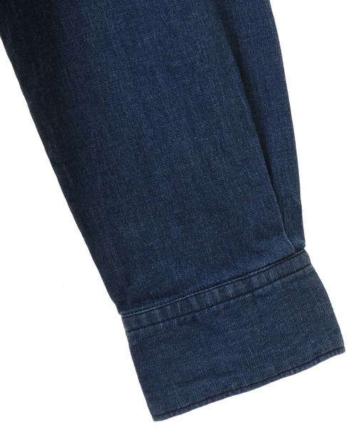 UNION STATION(ユニオンステーション)の「4.5ozストレッチデニムシャツ(シャツ/ブラウス・メンズ・ブルー/ブラック・L/LL/M/S)」の8枚目の写真