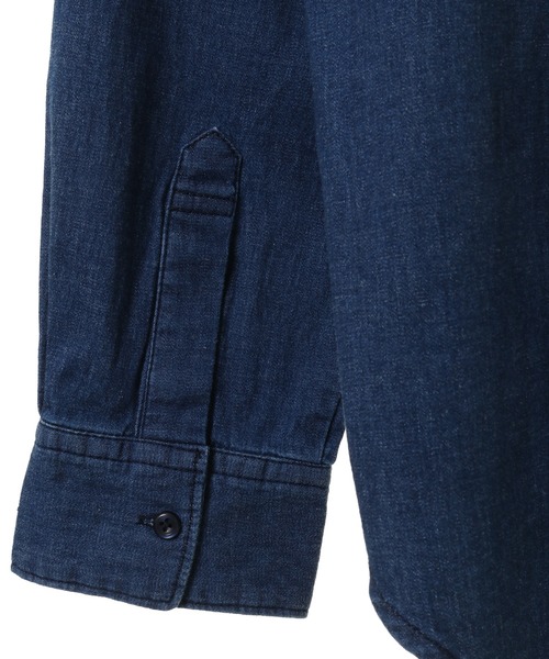 UNION STATION(ユニオンステーション)の「4.5ozストレッチデニムシャツ(シャツ/ブラウス・メンズ・ブルー/ブラック・L/LL/M/S)」の9枚目の写真