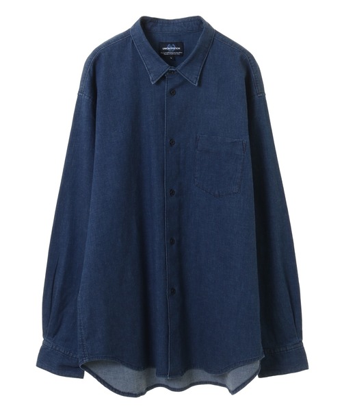UNION STATION(ユニオンステーション)の「4.5ozストレッチデニムシャツ(シャツ/ブラウス・メンズ・ブルー/ブラック・L/LL/M/S)」の18枚目の写真