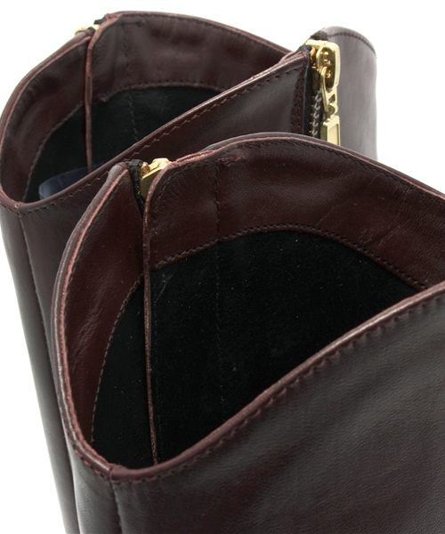 ROSE BUD COUPLES （ローズ バッド カップルズ）の「#2210 SIDE ZIP W/HEEL LONG BOOTS（ブーツ・レディース・ブラック/ボルドー・39/37/36/35/38）」の6枚目の写真