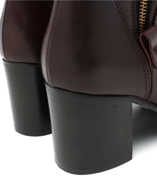 ROSE BUD COUPLES （ローズ バッド カップルズ）の「#2210 SIDE ZIP W/HEEL LONG BOOTS（ブーツ・レディース・ブラック/ボルドー・39/37/36/35/38）」の5枚目の写真