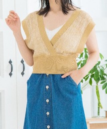 Mysa&Liina | カシュクールメランジビスチェ(ベスト)