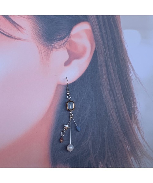 tone(トーン)の「【lensa】淡水パールのマリンピアス(MA)(ピアス(両耳用)・レディース・シルバー・FREE)」の9枚目の写真